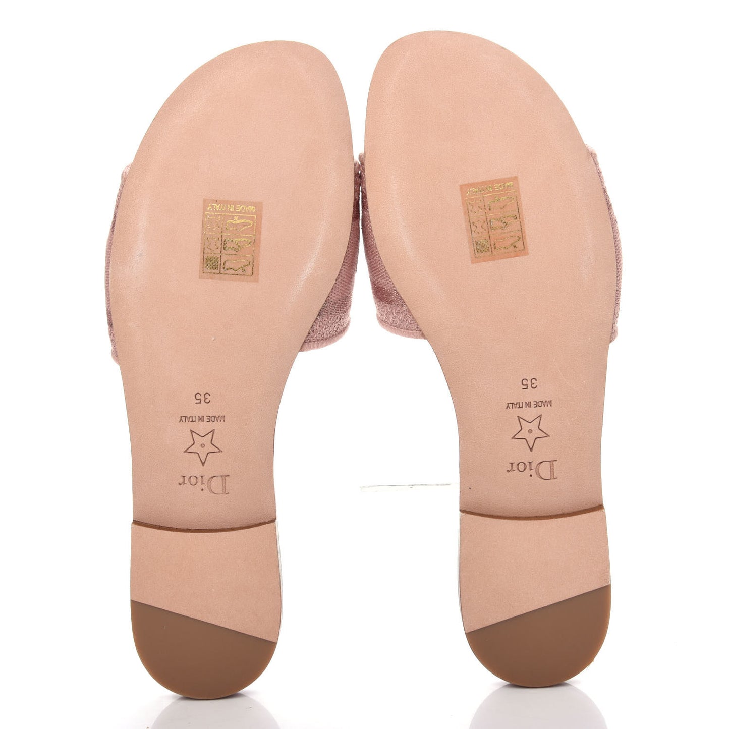 Cotton Embroidered Dway Mules Slide Sandals 35 Rose Des Vents