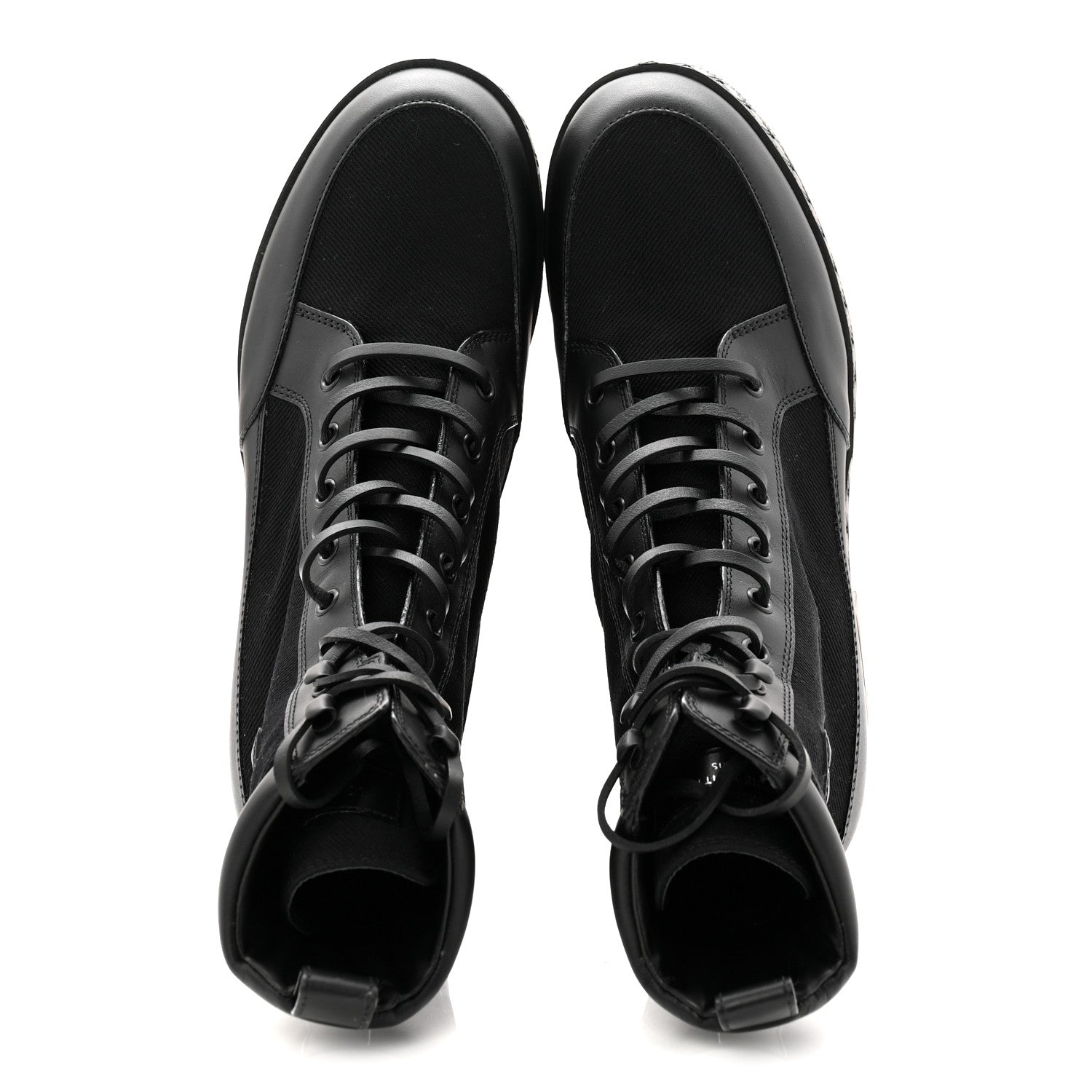 Louis Vuitton Canvas Laureate Platform Desert Boots 37.5 Black 2 of 9