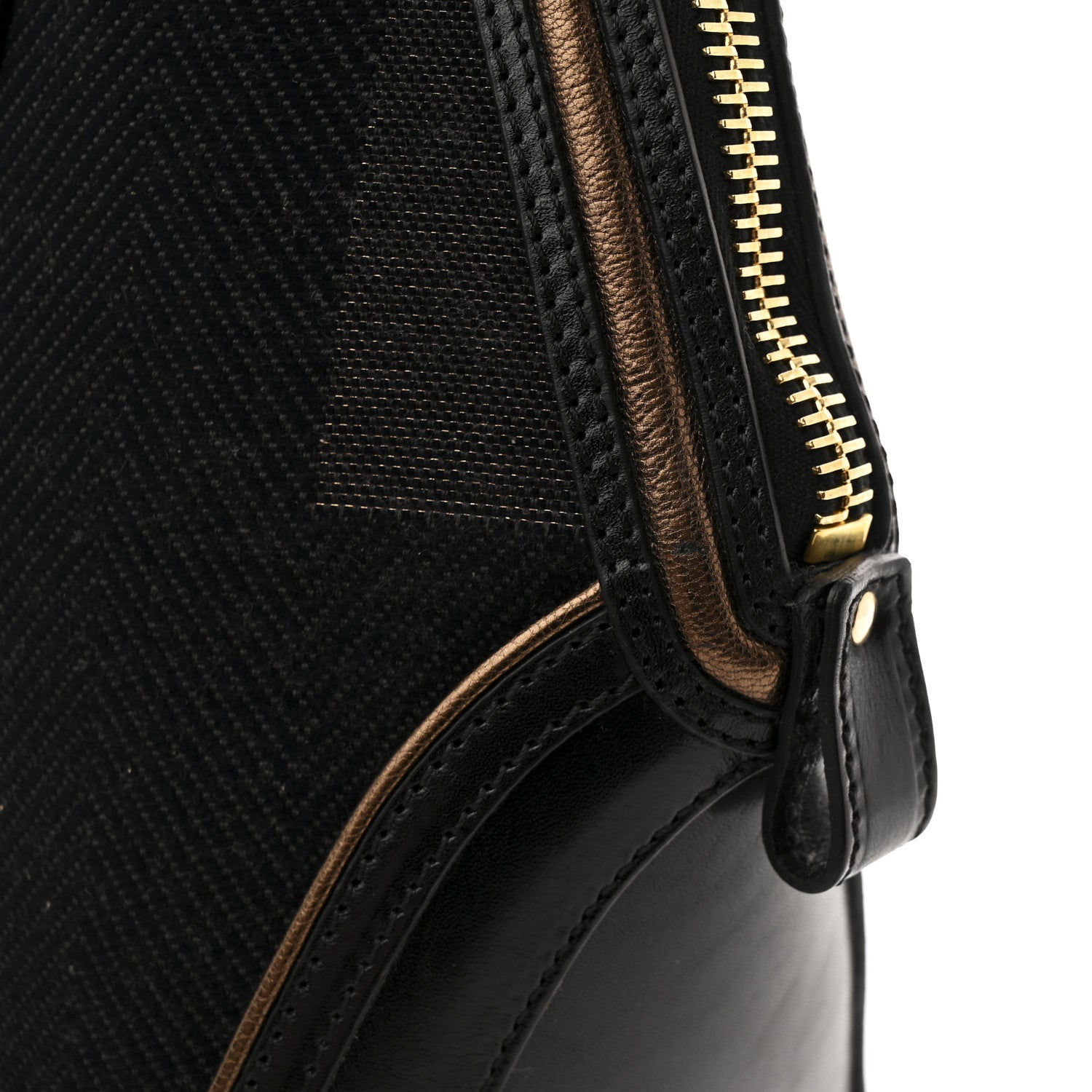 Burberry Prorsum Check Jacquard Orchard Bowling Bag Gold Black 11 of 13