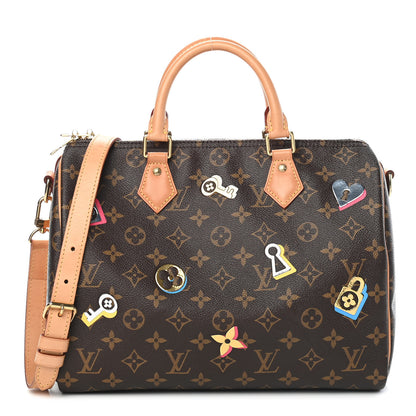 Louis Vuitton Monogram Love Lock Speedy Bandouliere 30 1 of 11