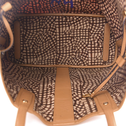 MCM Visetos Medium Liz Reversible Shopper Tote Cognac 5 of 24