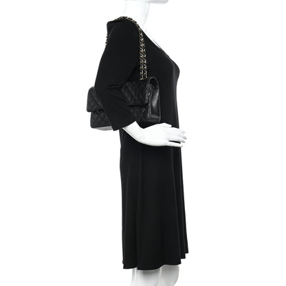 Chanel Caviar Quilted Medium Double Flap Black 2 of 12