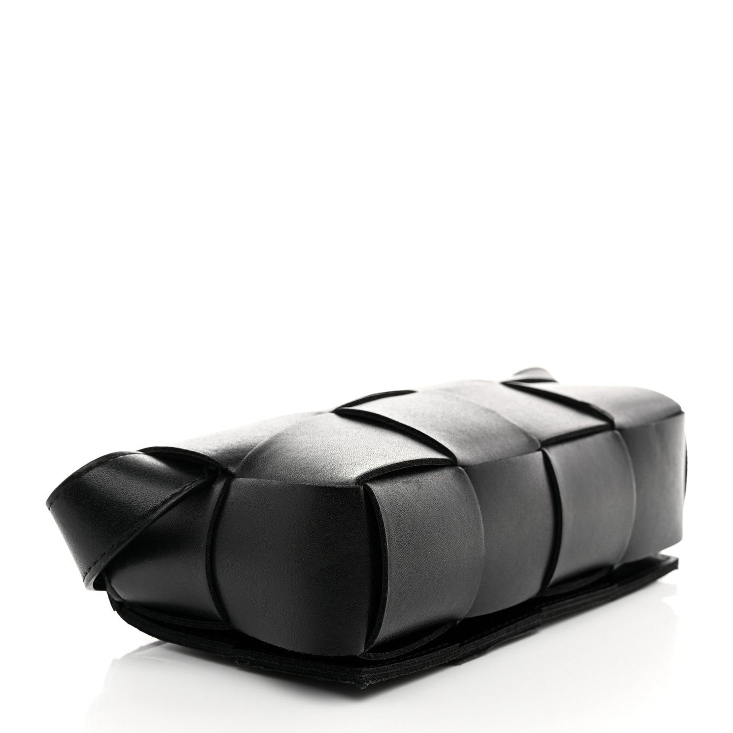 Nappa Maxi Intreccio The Belt Cassette Bag Black