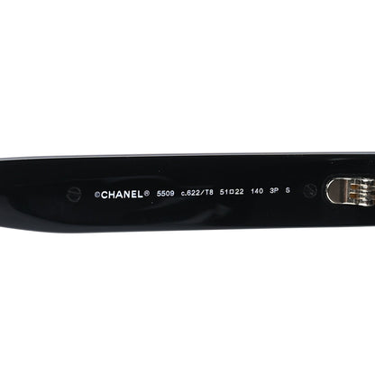 Chanel Acetate Polarized CC Butterfly Sunglasses 5509  Black 5 of 7
