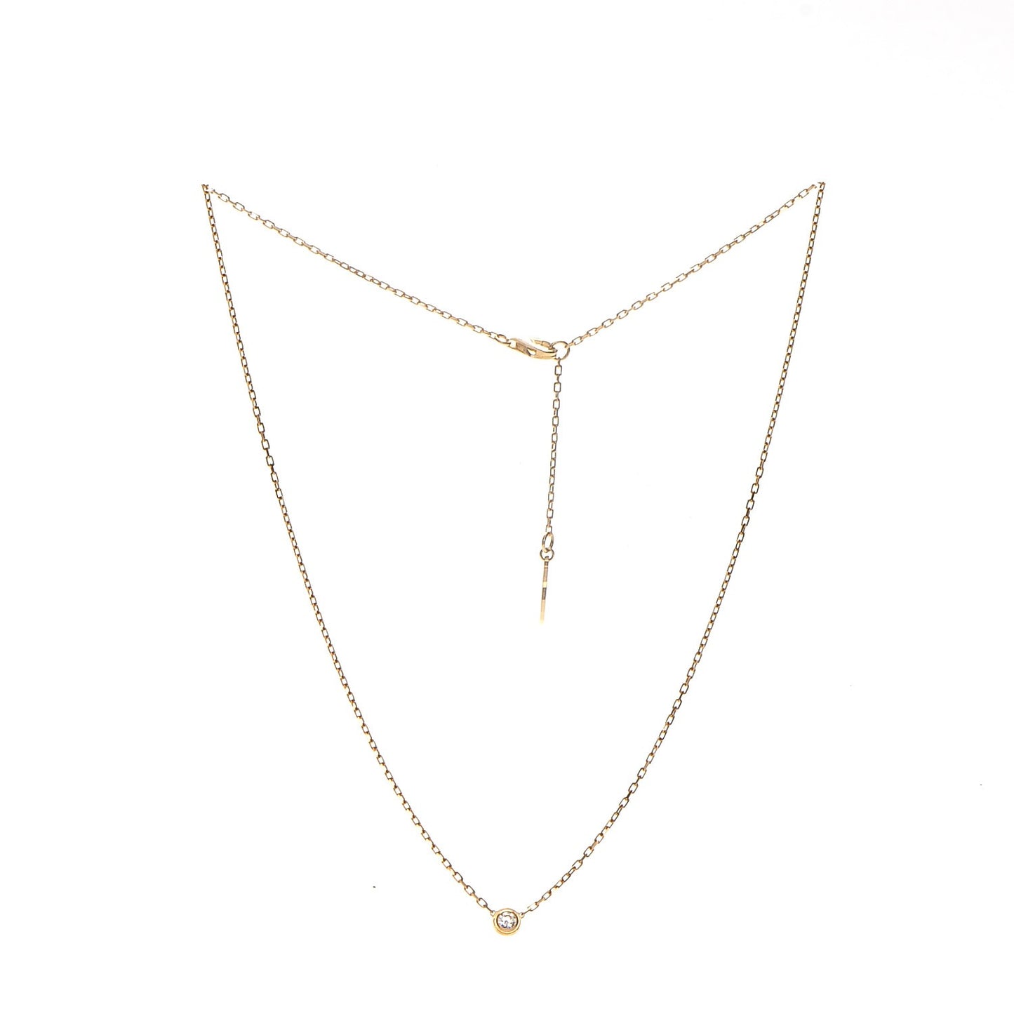 18K Yellow Gold Diamond SM D'Amour Pendant Necklace