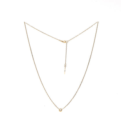 Cartier 18K Yellow Gold Diamond SM D'Amour Pendant Necklace 3 of 7