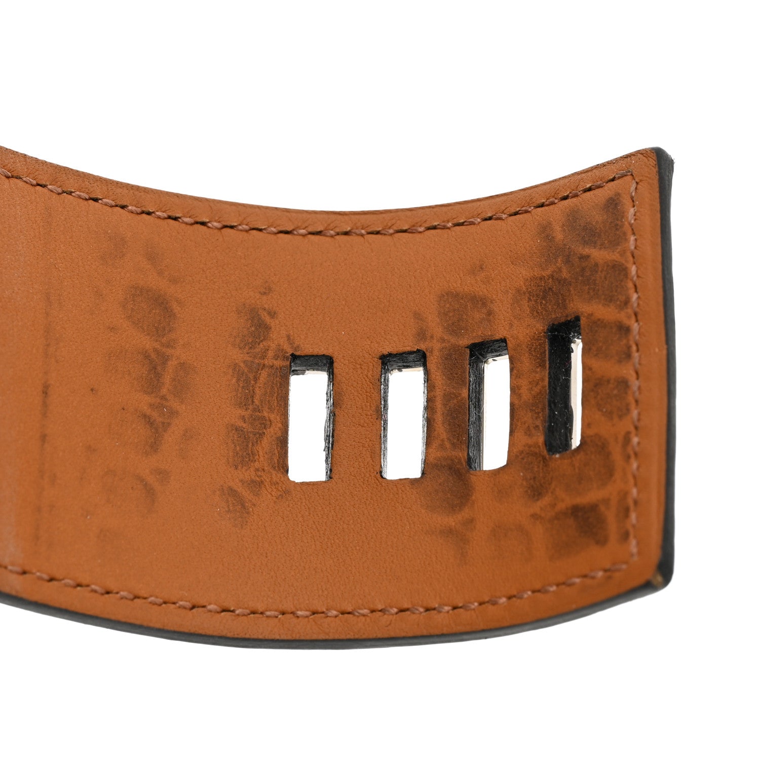 Hermes Matte Alligator Collier De Chien CDC Bracelet S Black 7 of 7