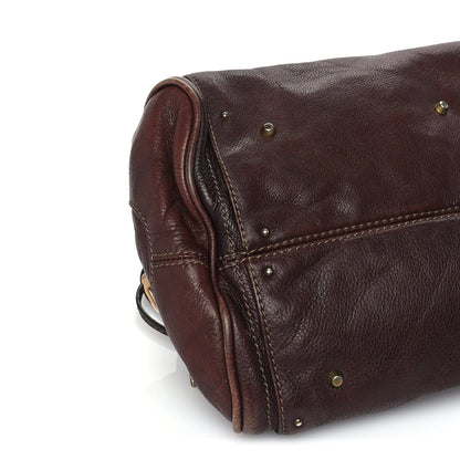 Chloe Calfskin Medium Paddington Satchel  Chocolate 7 of 8