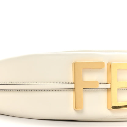 Fendi Vitello Grace Matte Small Fendigraphy Hobo Bag White Ice 9 of 11