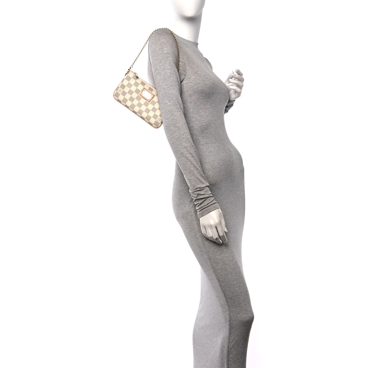 Louis Vuitton Damier Azur Pochette Milla MM 2 of 12