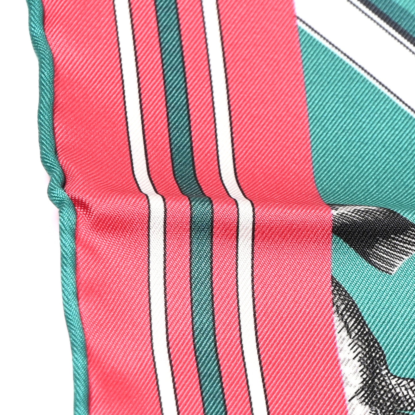 Silk Couvertures Et Tenues Double Face Scarf 90 Vert Rose White