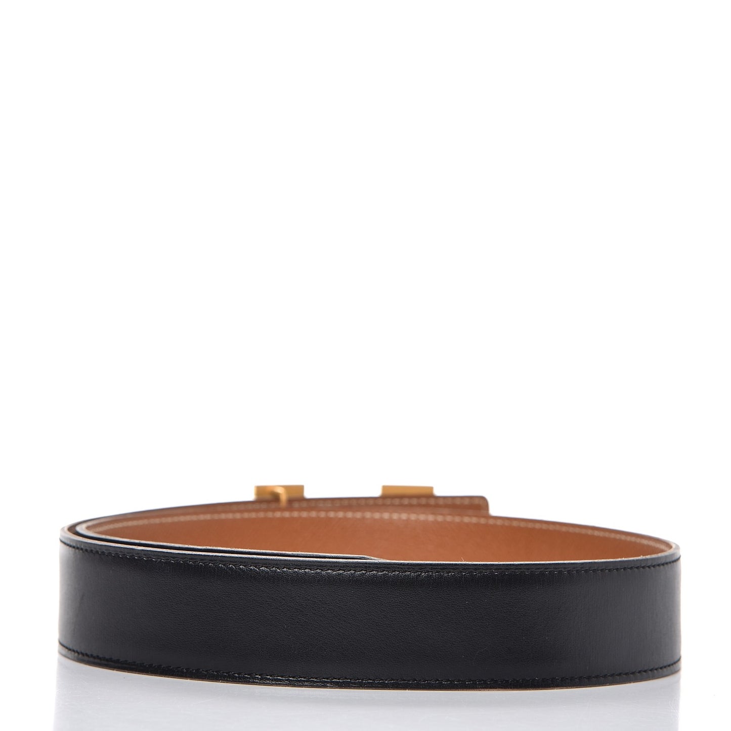 Box Epsom 32mm H Belt 70 Black Gold