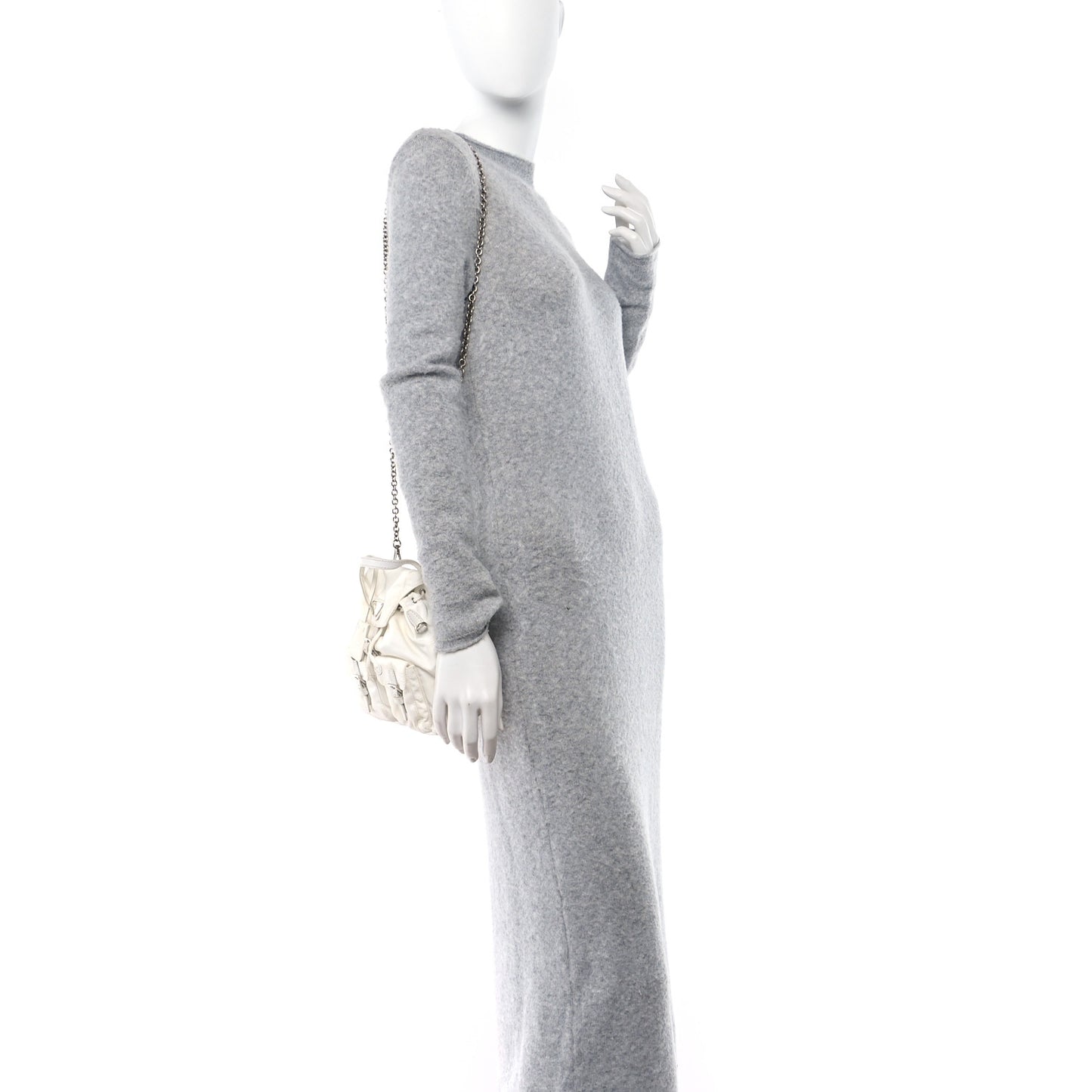 Nylon Vela Mini Crossbody Backpack White