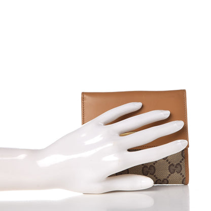 Gucci Monogram Compact French Flap Wallet Camel 2 of 8