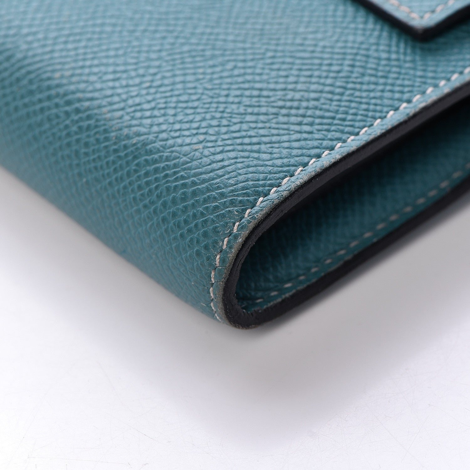 Hermes Epsom Kelly Longue Wallet Blue Jean 26 of 26