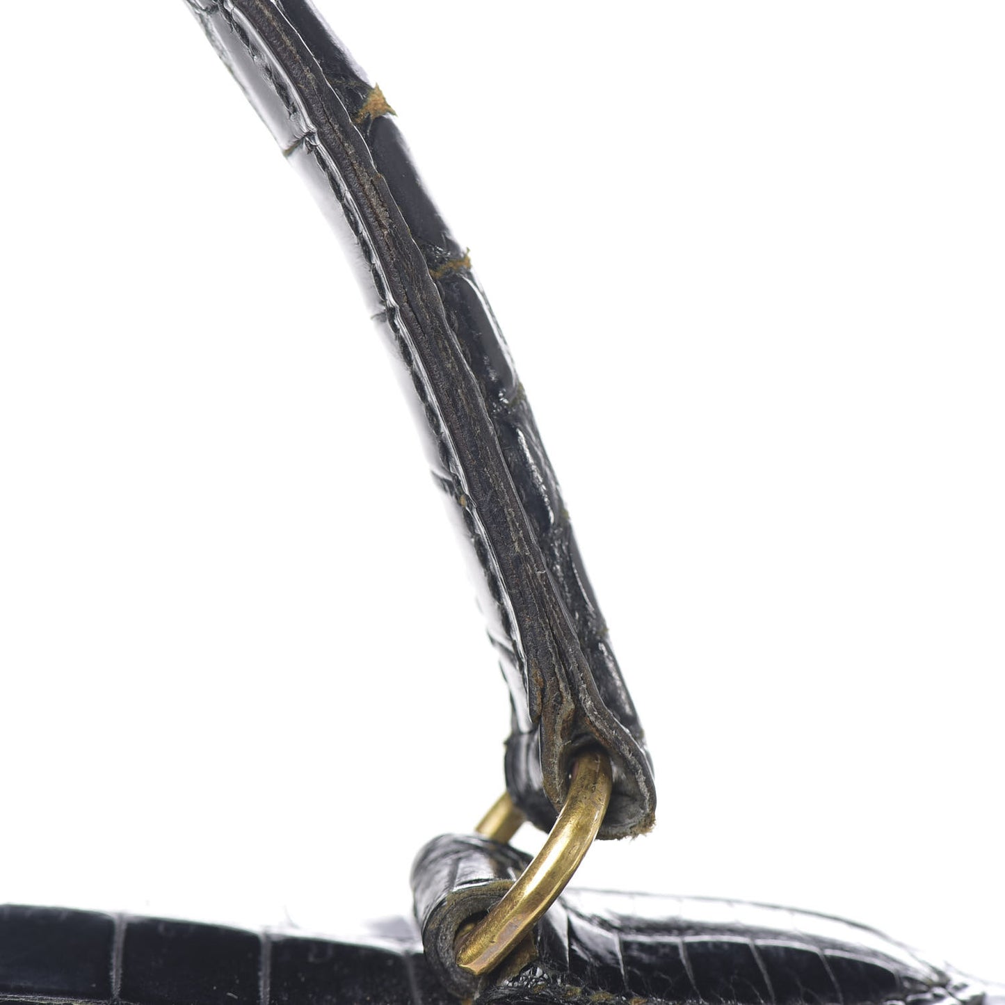 Shiny Niloticus Crocodile Kelly 28 Black