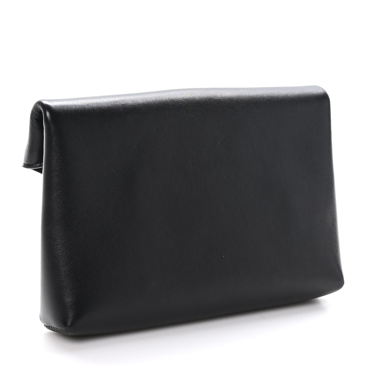 Lambskin Small Cassandre Envelope Pouch Black