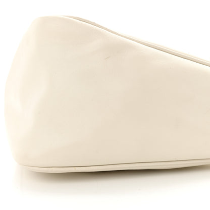 Prada Grace Lux Triangle Shoulder Bag White 9 of 11