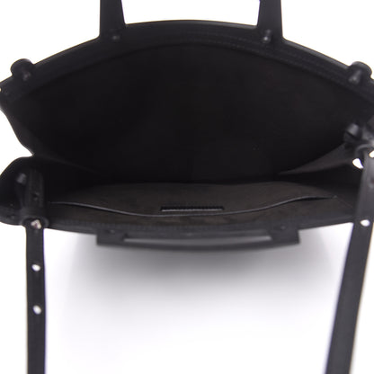 Givenchy Textured Coated Canvas Logo Print Medium Rave Tote Black 5 of 8