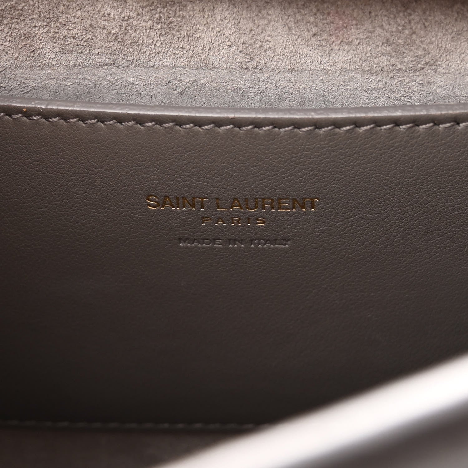 Saint Laurent Calfskin Monogram Baby Cabas Fog 8 of 10