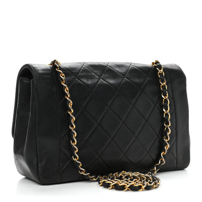 Chanel Lambskin Quilted Medium Single Flap Black 3 of 12