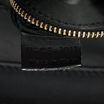 Celine Canvas Smooth Calfskin Leopard Print Mini Luggage Black 7 of 8