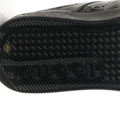 Gucci Calfskin GG Tennis Embossed Perforated Mens Interlocking G 55mm Sneakers 8.5 Black 7 of 7