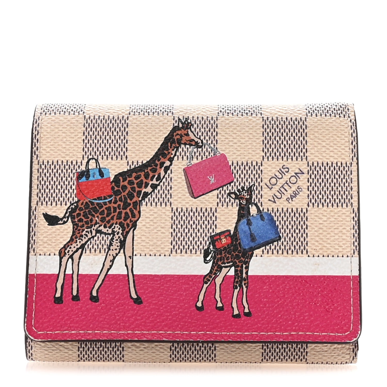 Louis Vuitton Damier Azur 2017 Christmas Animation Victorine Wallet 1 of 7
