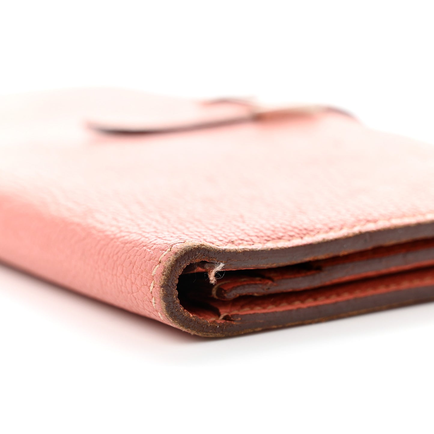 Chevre Mysore Bearn Gusset Wallet Crevette