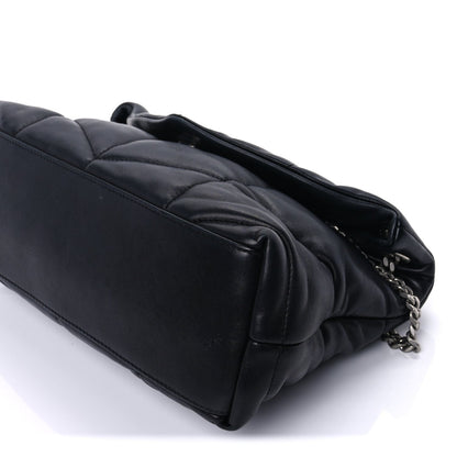 Saint Laurent Lambskin Quilted Small Loulou Puffer Monogram Chain Satchel Black 8 of 8