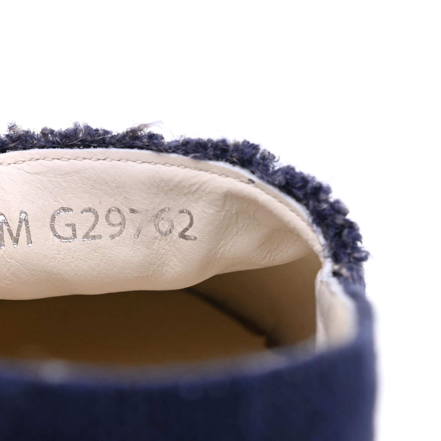 Chanel Denim Toile CC Espadrilles 37 Navy Black 8 of 9