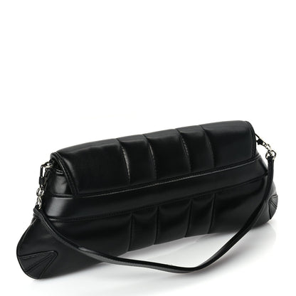 Gucci Nappa Vertical Matelasse Medium Maxi Horsebit Chain Shoulder Bag Black 2 of 8
