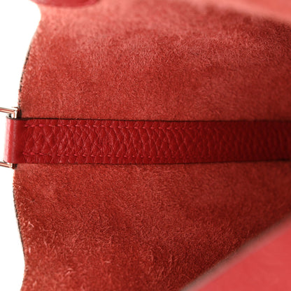 Hermes Taurillon Clemence Picotin Lock 18 PM Rouge Casaque 7 of 7