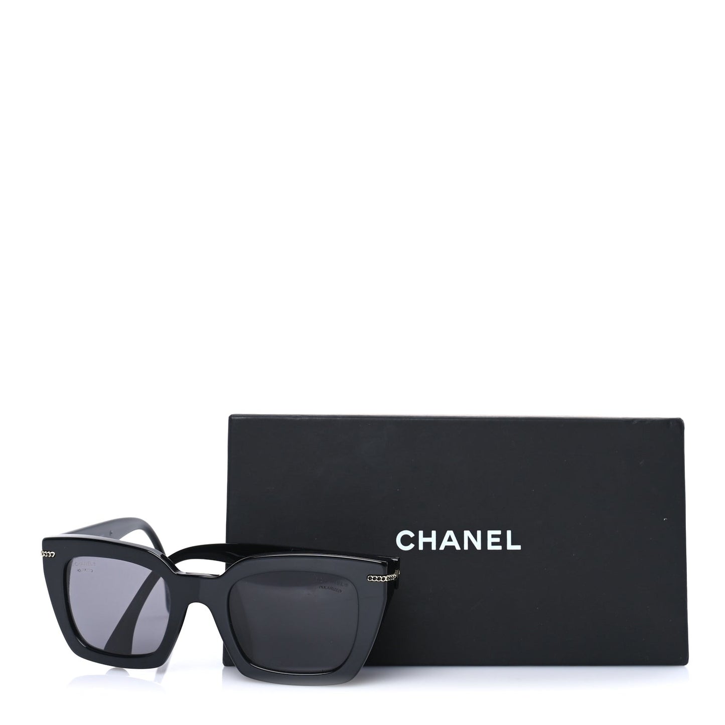 Acetate Polarized CC Butterfly Sunglasses 5509  Black