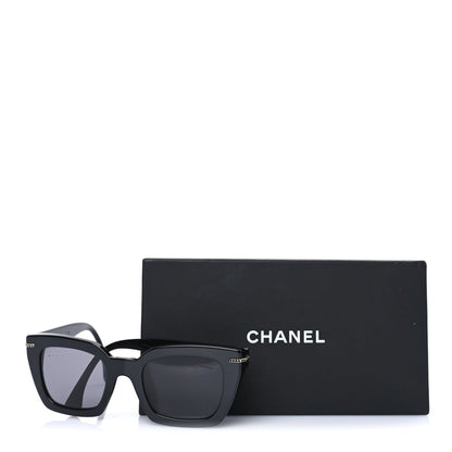 Chanel Acetate Polarized CC Butterfly Sunglasses 5509  Black 7 of 7