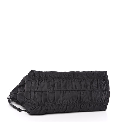 Prada Tessuto Nylon Gaufre Tote Black 4 of 11