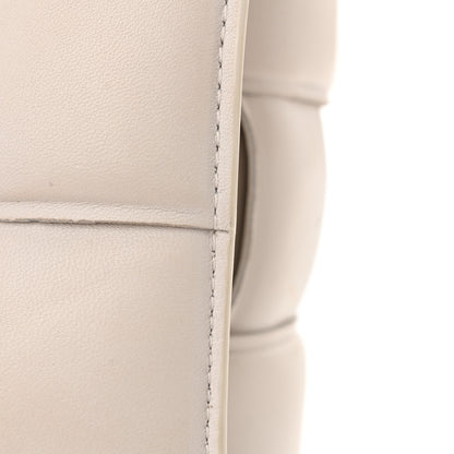 Bottega Veneta Lambskin Maxi Intreccio Padded Chain Cassette Crossbody Bag White 13 of 14