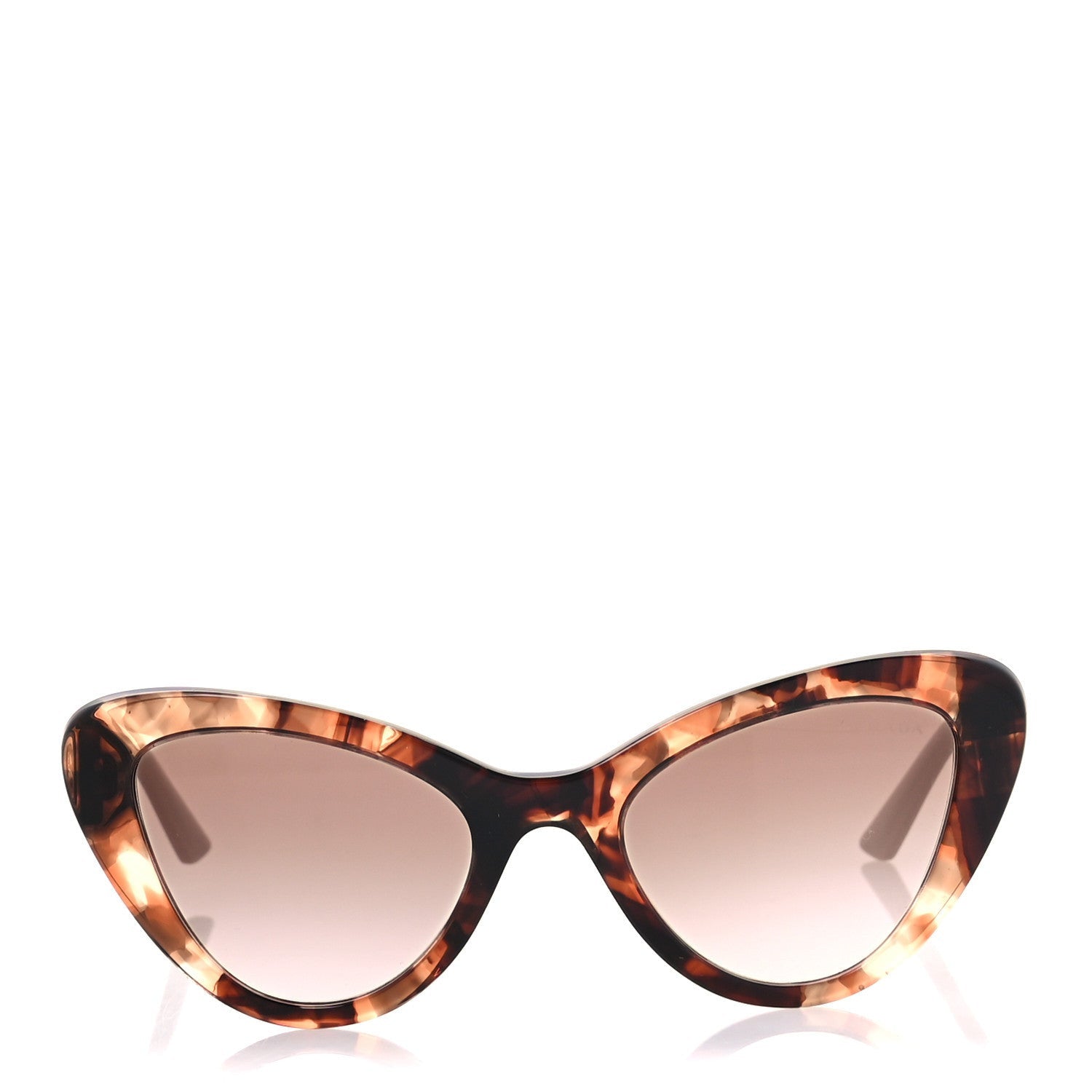Prada Acetate Cat Eye Sunglasses SPR 13Y Tortoise Beige 2 of 7
