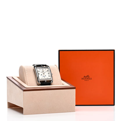 Hermes Stainless Steel Alligator 36mm Cape Cod GMT Automatic Watch Noir 5 of 5