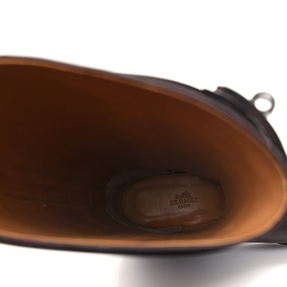 Hermes Box Kelly Jumping Boots 38 Brown 7 of 8