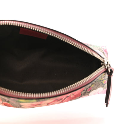 Gucci GG Supreme Monogram Blooms Small Pouch Cosmetic Case Beige Multicolor Dry Rose 5 of 8