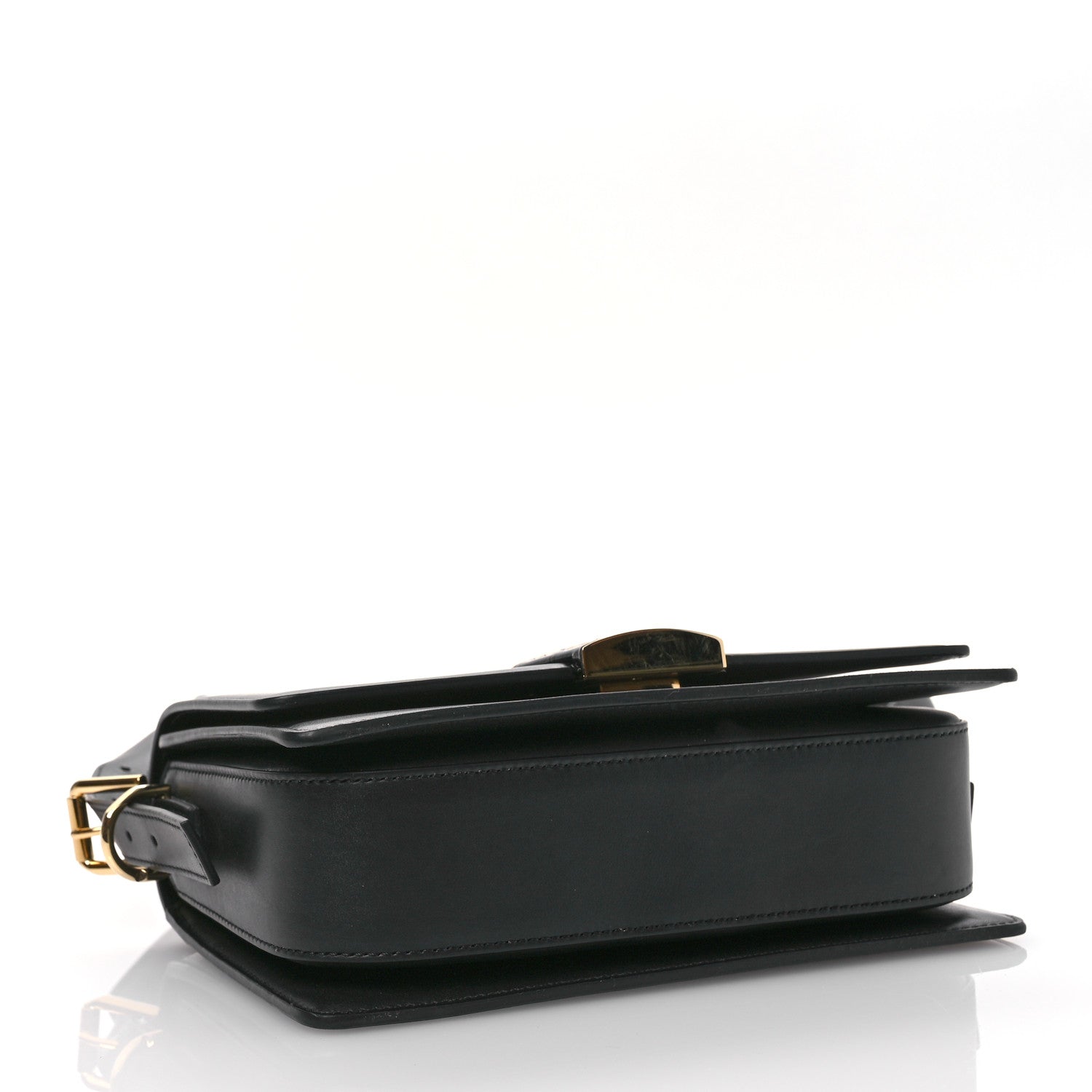 Givenchy Calfskin Crocodile Embossed 4G Medium Crossbody Bag Black 4 of 10