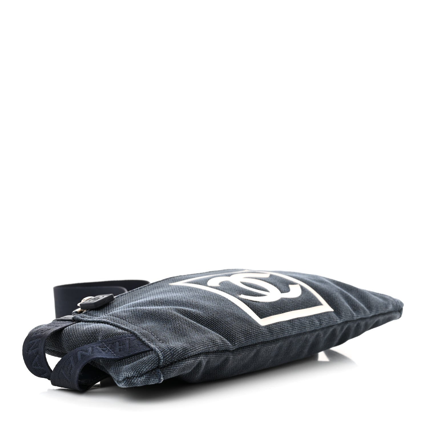 Chanel Canvas Sport Logo Waist Belt Bag Navy 4 of 11