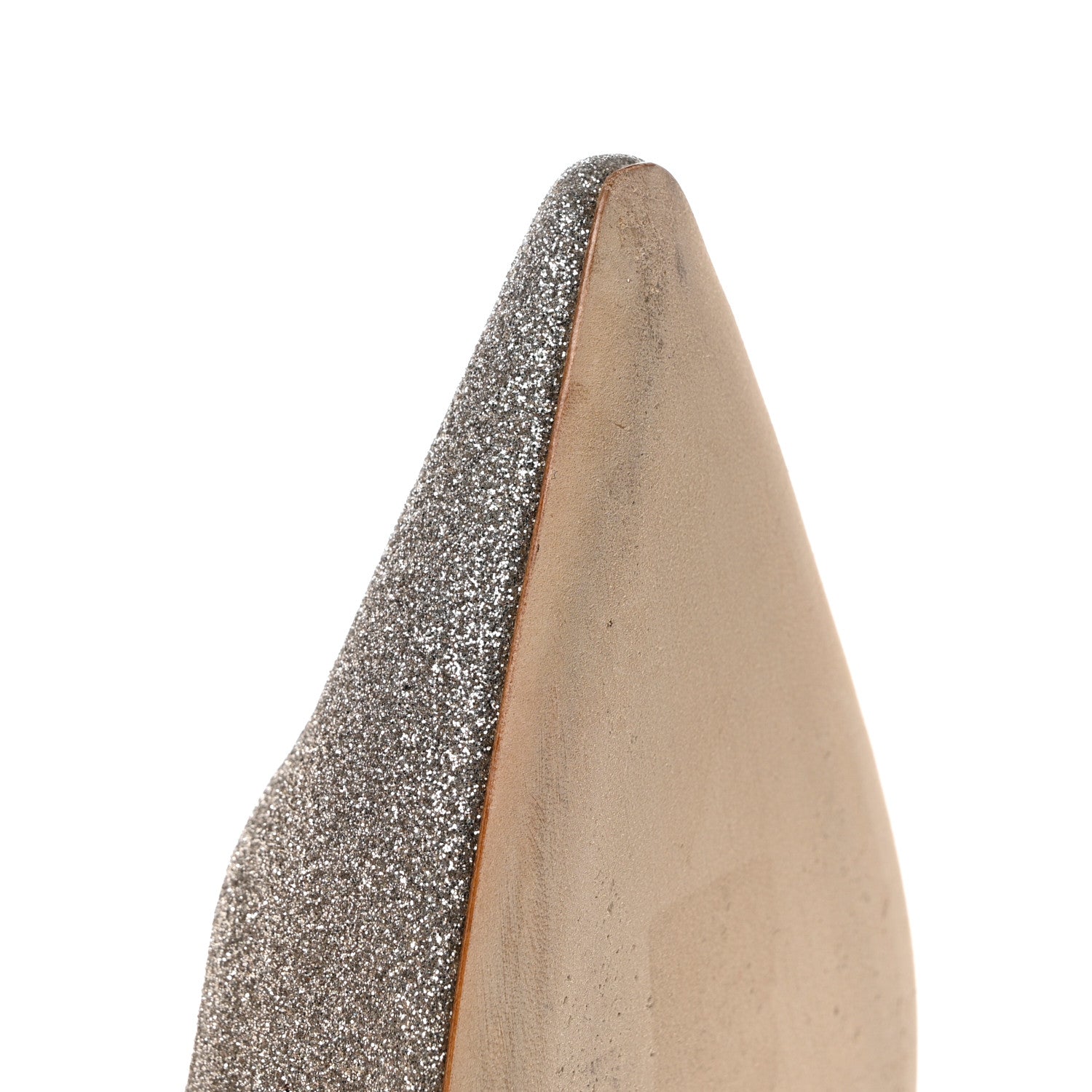 Jimmy Choo Glitter Romy 100 Pumps 37.5 Platinum Ice 9 of 10