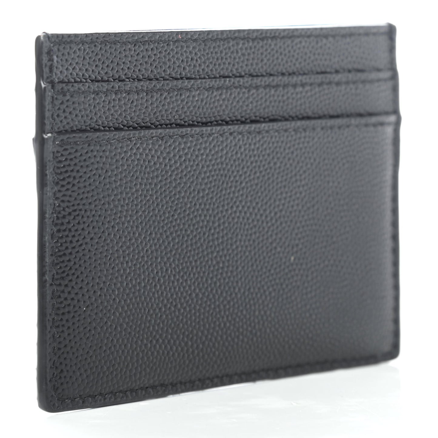 Grain De Poudre Monogram Credit Card Case Black