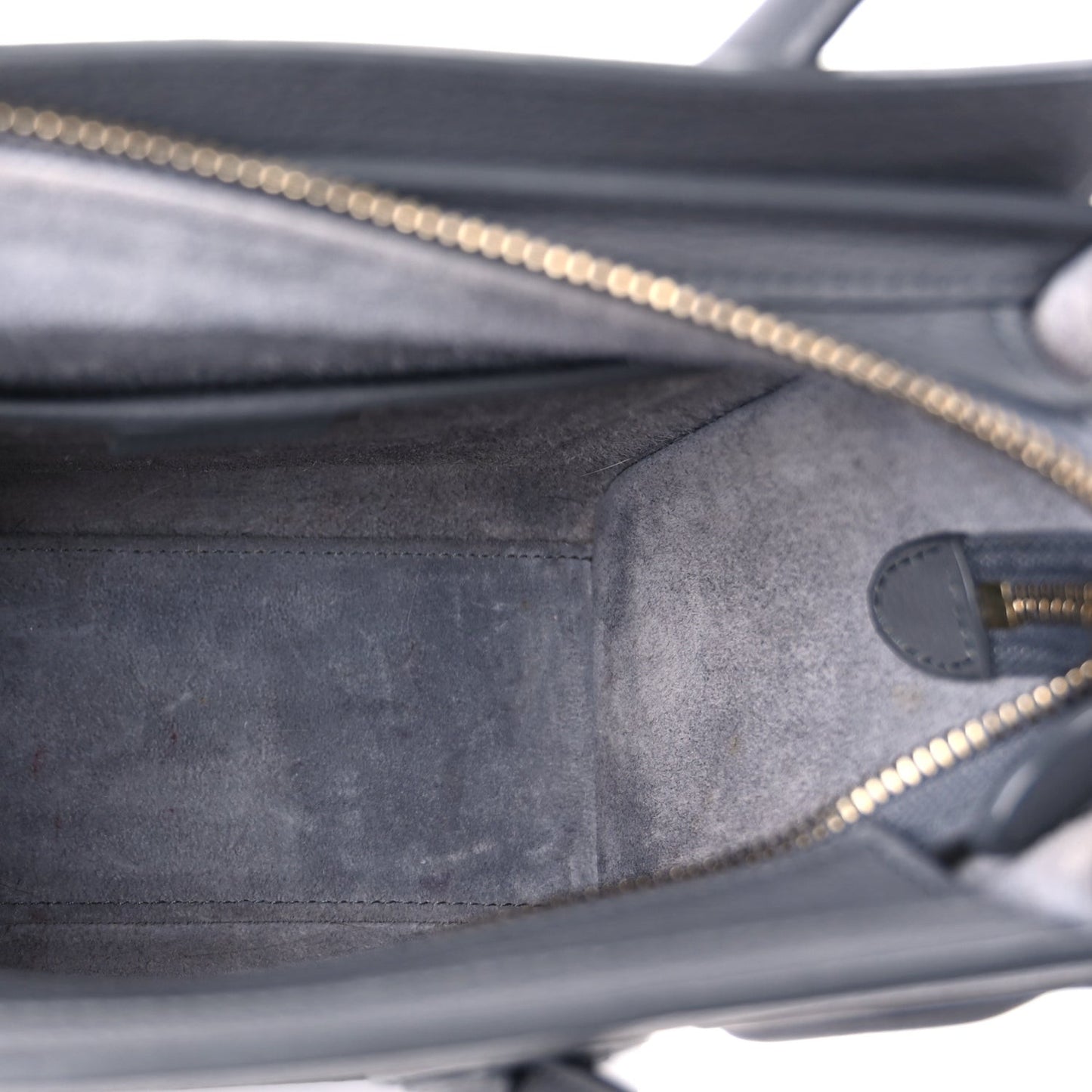 Baby Drummed Calfskin Nano Luggage  Kohl