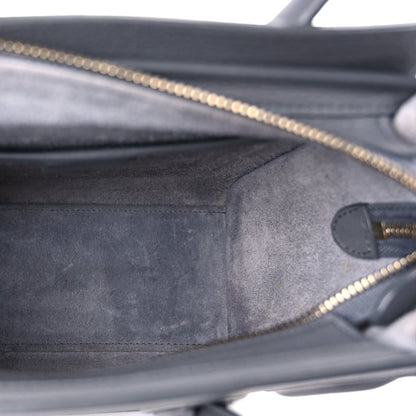Celine Baby Drummed Calfskin Nano Luggage  Kohl 5 of 10