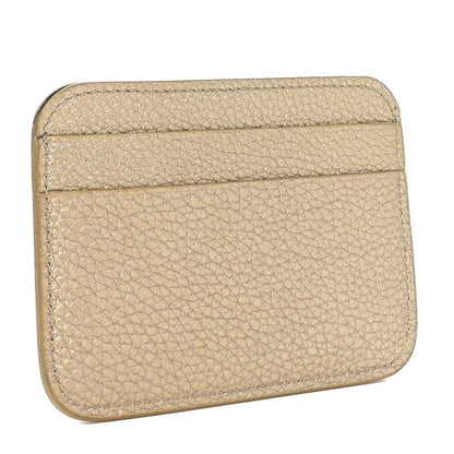Balenciaga Grained Calfskin Logo Cash Rounded Card Holder Gold Black 3 of 7