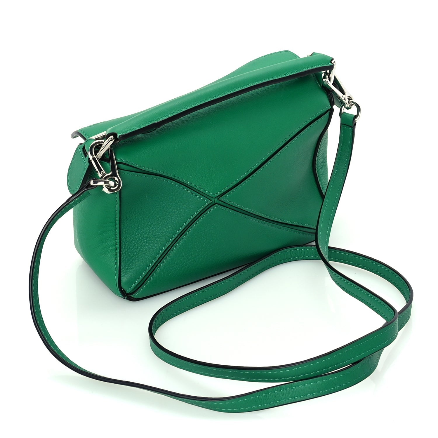 Loewe Calfskin Mini Puzzle Bag Jungle Green 2 of 8