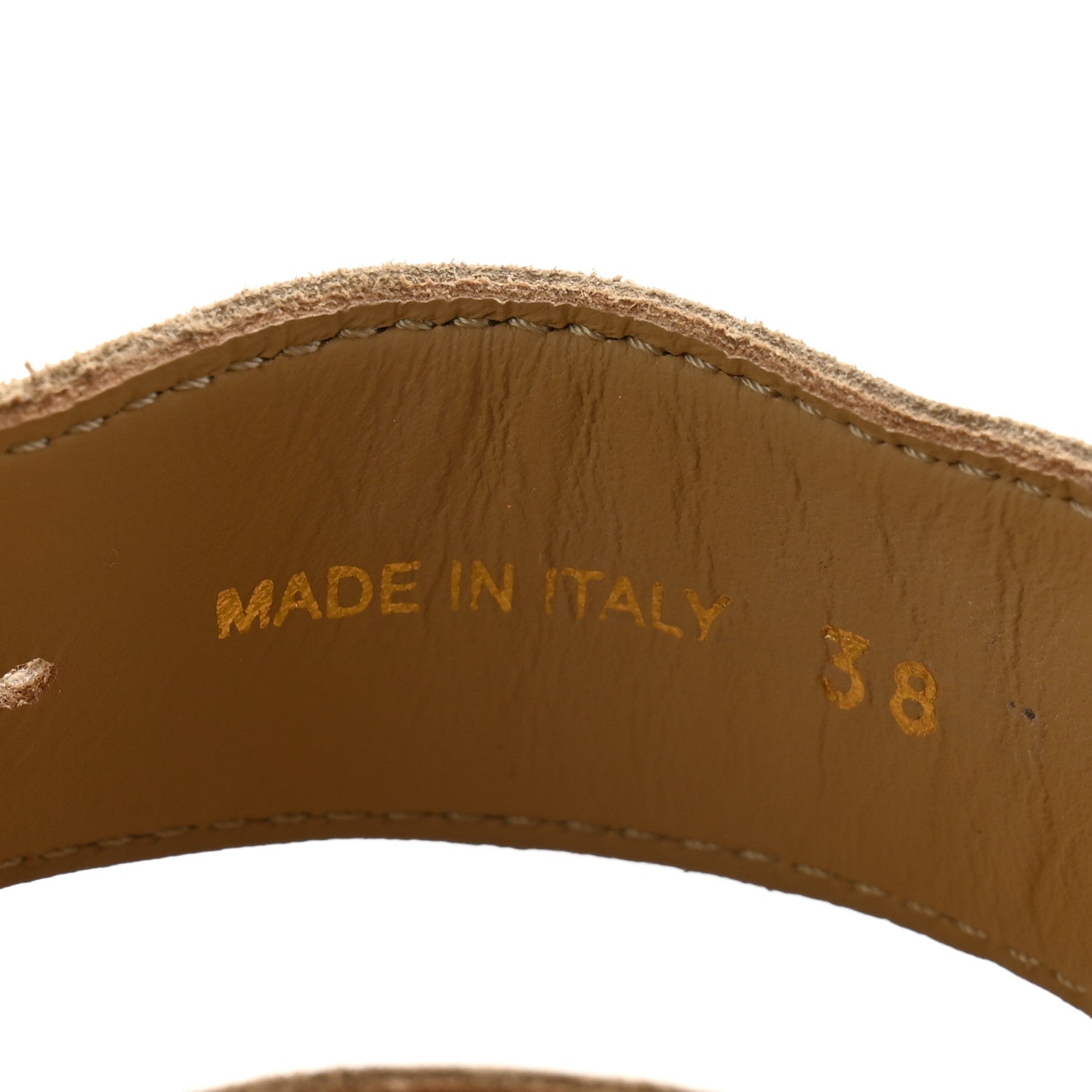 Prada Suede Buckle Slide Sandals 38 Ecru 8 of 10